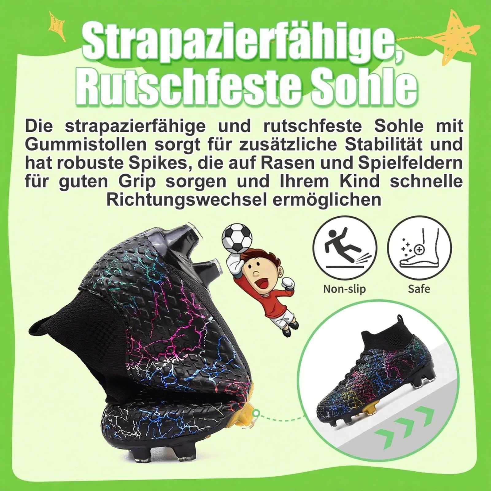 Детские футбольные бутсы для мальчиков и девочек Детские, фото №4 Детские футбольные бутсы для мальчиков и девочек Детские, фото №4