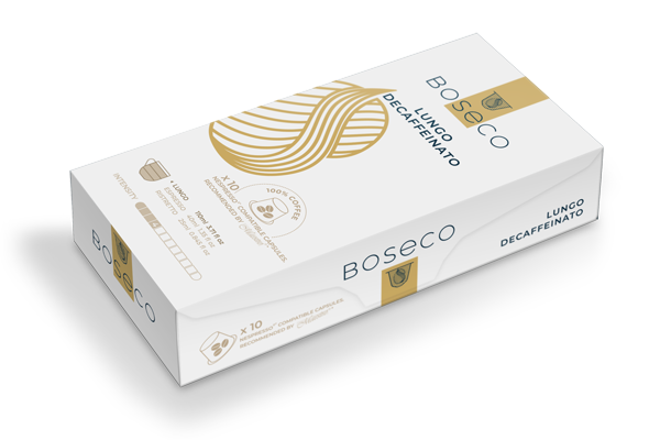 Кофе в капсулах Boseco Lungo Decaffeinato, 10 шт Nespresso, фото №1 Кофе в капсулах Boseco Lungo Decaffeinato, 10 шт Nespresso, фото №1