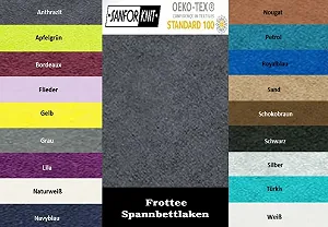 Простынь на резинке Terry Exclusive home textile 180 - 200 x 200 см synthetic.ua - Фото 1