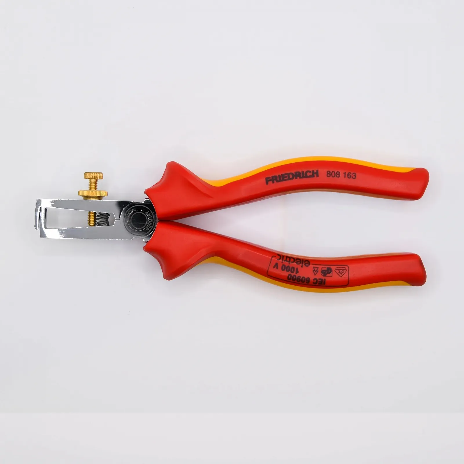 Стриппер FRIEDRICH VDE 808 163 160 мм хромированный с двухкомпонентными ручками (2K), фото №4