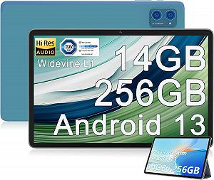 Планшет 10.4" Ouzrs M55 12/256 Gb 8 ядер Android 13 7000 mAh Чорно-блакитний - Фото 1