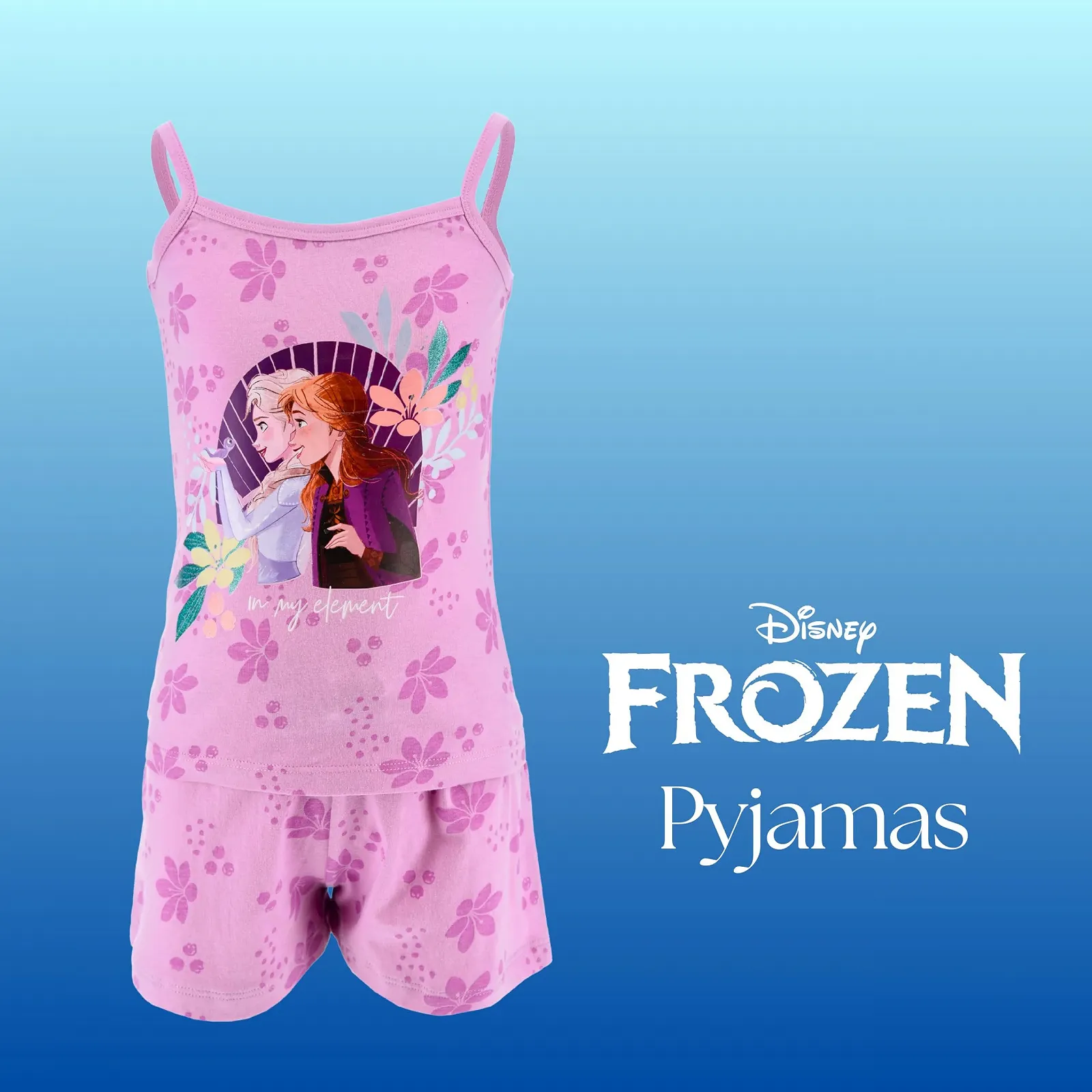 Піжама Disney Frozen для дівчат, комплект з 2 предметів, м'яка бавовняна піжама з дизайном Ельзи, Анни та Бруні, фото №3 Піжама Disney Frozen для дівчат, комплект з 2 предметів, м'яка бавовняна піжама з дизайном Ельзи, Анни та Бруні, фото №3