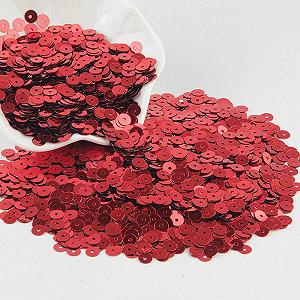 Блестки Красные 3 мм - 25 мм, 6 мм - Фото 1