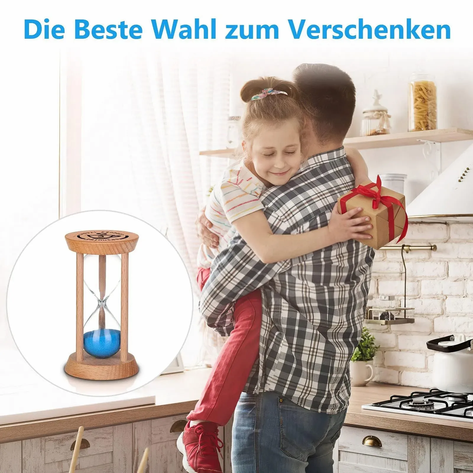 Пісочний годинник Weiye Mini Wooden Sand Timer 1 хвилина Колір дерева, фото №8