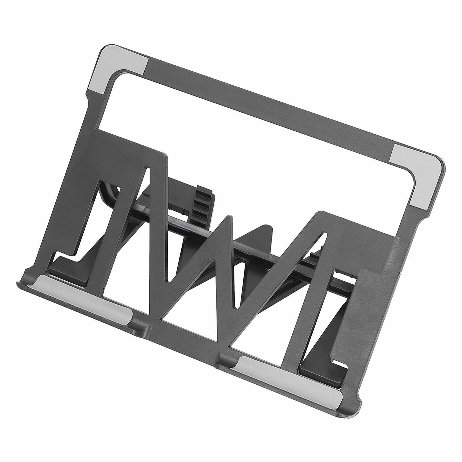 Підставка для ноутбука регульована 5 рівнів висоти складана портативна з нековзким килимком і порожнистим дизайном для ноутбуків 10-17,3 дюймів, планшетів, для дому та офісу, фото №1 Підставка для ноутбука регульована 5 рівнів висоти складана портативна з нековзким килимком і порожнистим дизайном для ноутбуків 10-17,3 дюймів, планшетів, для дому та офісу, фото №1