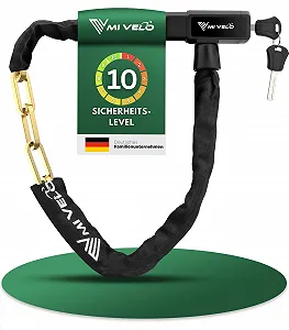 Велосипедний замок ланцюговий MIVELO 8 мм x 85 см - Фото 1