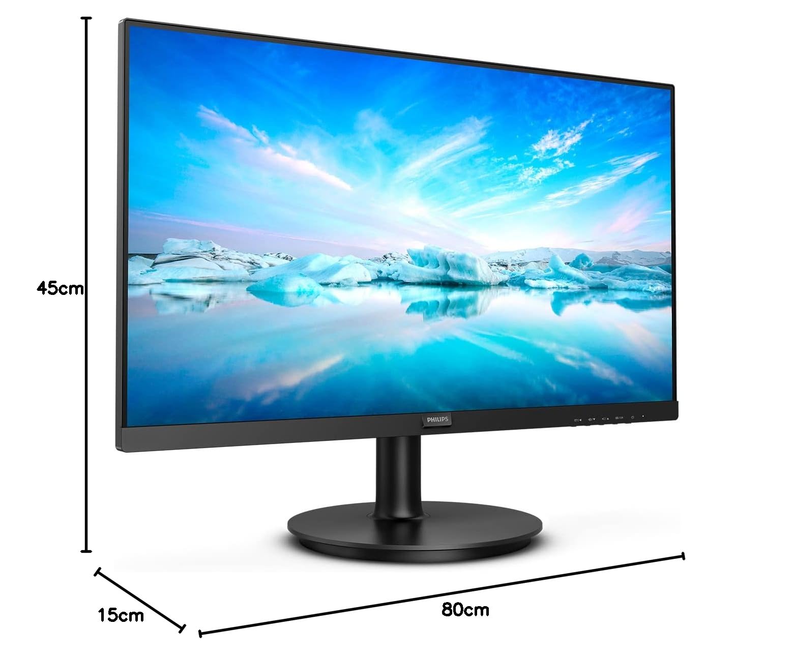 Монітор Philips 271V8LA 27 Дюймів FHD AdaptiveSync Чорний, фото №5