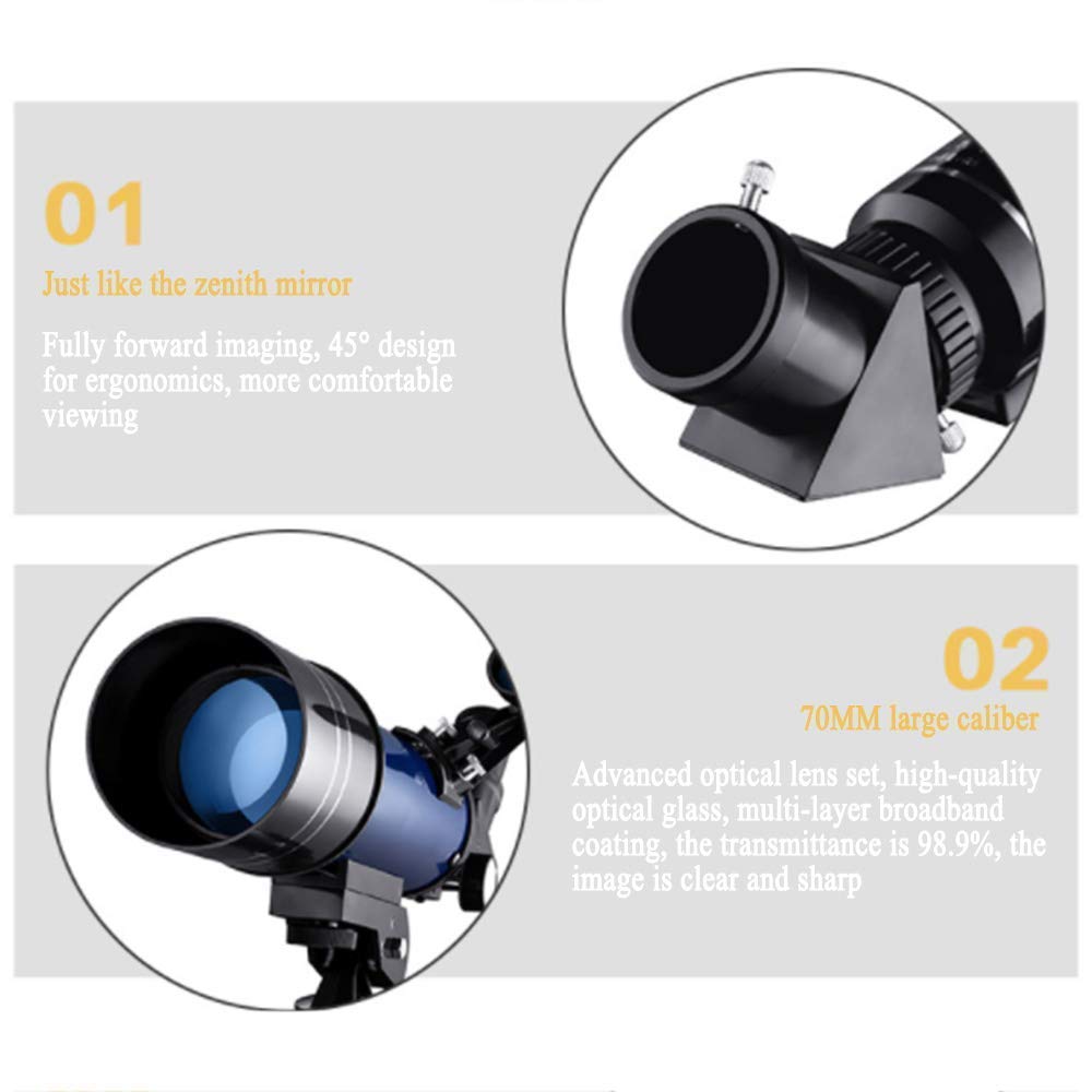 Монокуляр Practical Telescope 2060x80 Prism для концертов для активного отдыха голубой, фото №5