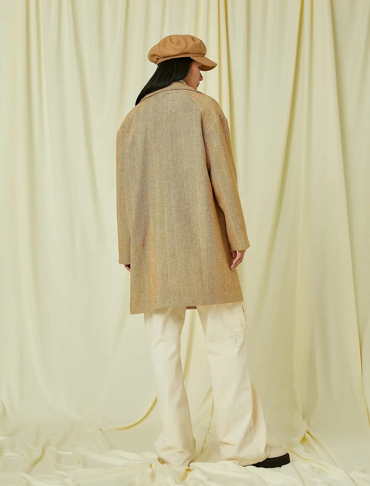 Пальто Koton Запашне на ґудзиках Жіноче, фото №2 Пальто Koton Запашне на ґудзиках Жіноче, фото №2