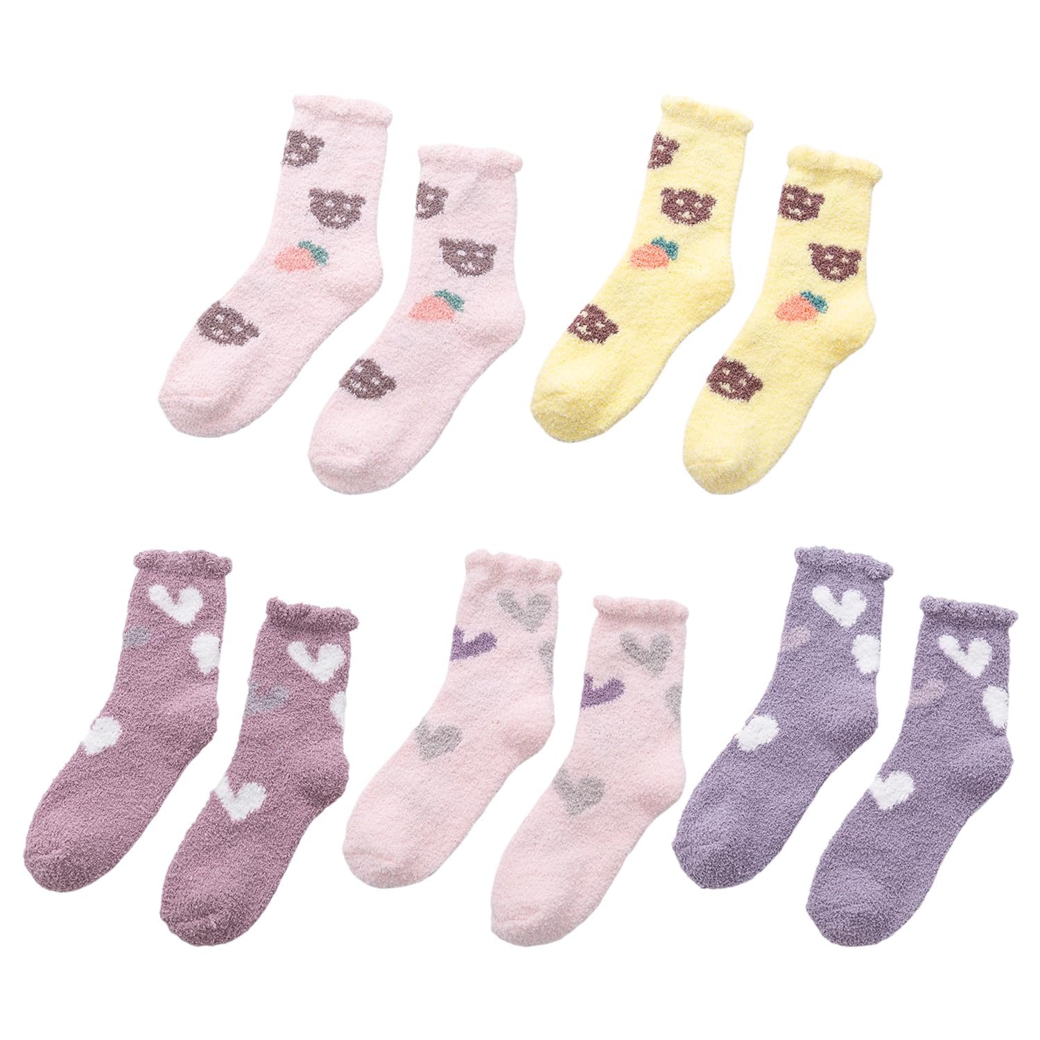 Шкарпетки з візерунком Love 5 пар, фото №1