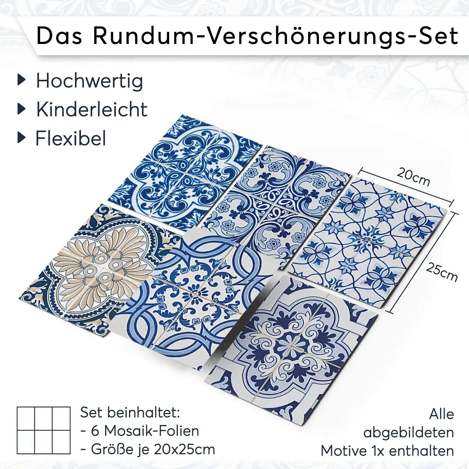 Наклейки на плитку creatisto Classic 9 шт., фото №7