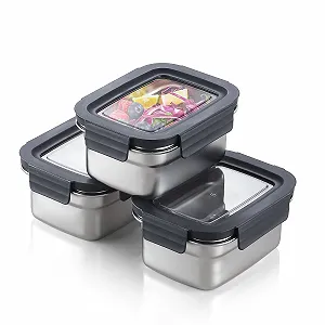 Контейнеры для еды Misichao Stainless Steel 3 шт 600 мл - Фото 1