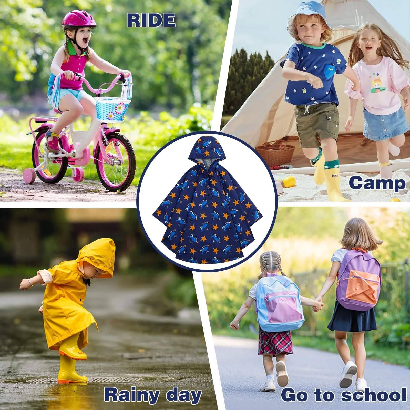 Дождевой плащ KAKU NANU Детский, фото №6 Дождевой плащ KAKU NANU Детский, фото №6