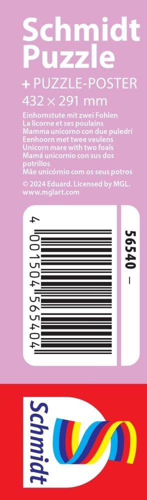 Детский пазл Schmidt Spiele 56540 Кобыла-единорог с двумя жеребятами 200 элементов травяной картон, фото №2