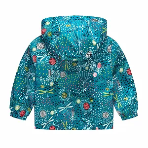 Зимнее пальто для мальчиков YIzdegg с капюшоном, с принтом, ветрозащитное synthetic.ua - Фото 1