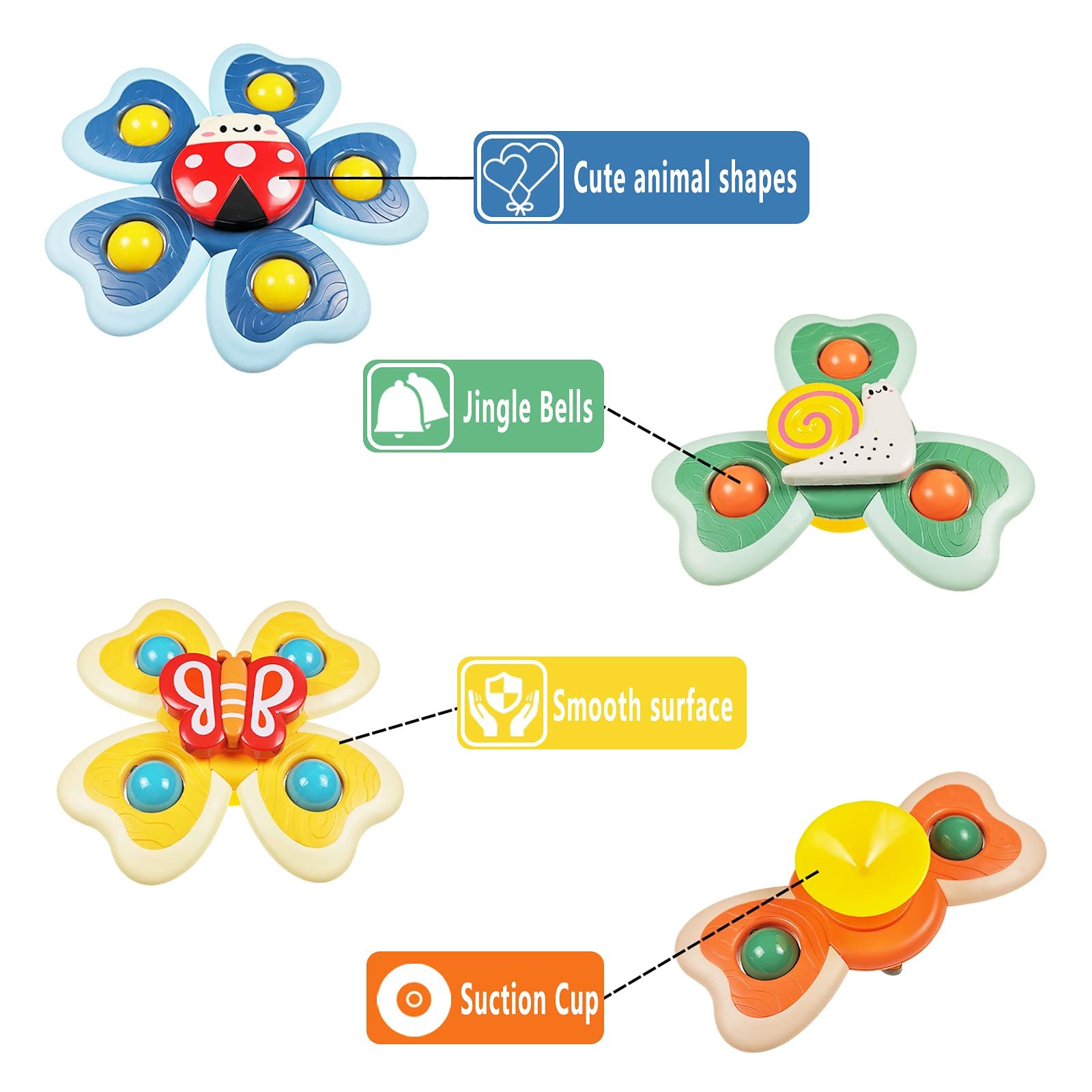 Волчок на присосках для малышей, фото №3