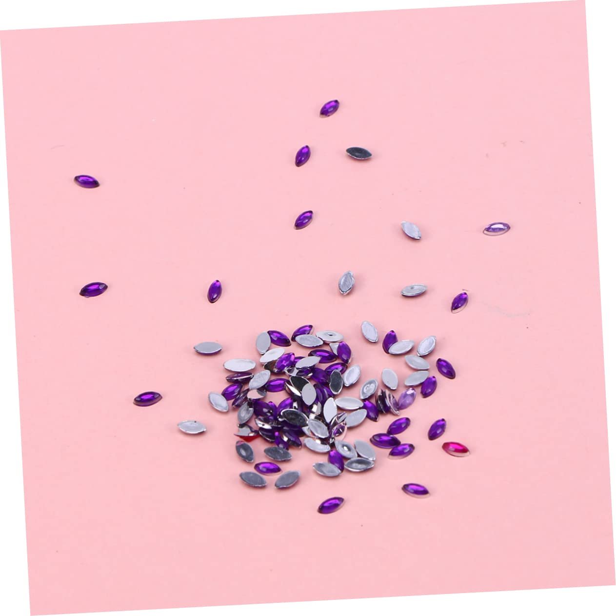 Стрази для нігтів FOMIYES Різнокольорові, з плоскою задньою частиною, фото №6