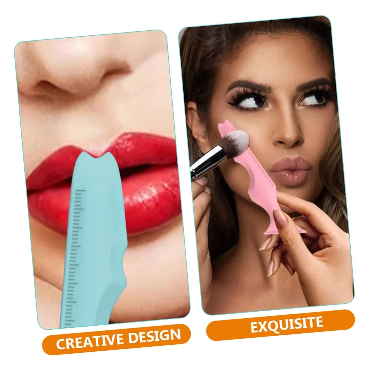 Трафарет для макіяжу Ipetboom Силіконовий 2 шт, фото №3