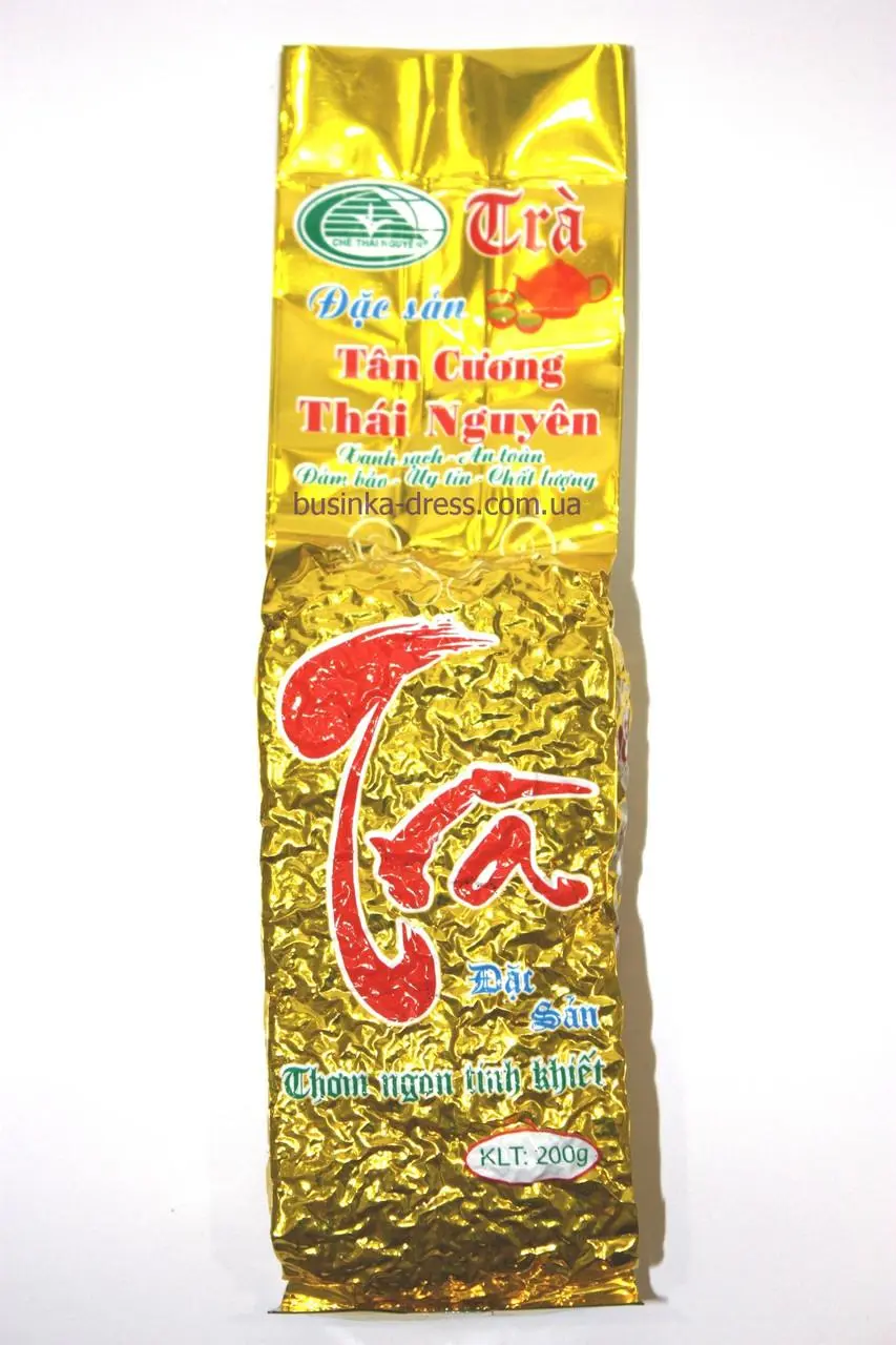 Зеленый чай Чисань премиум класса Dac Sun Tan Cuong Thai Nguyen Вакуум 200г, фото №1