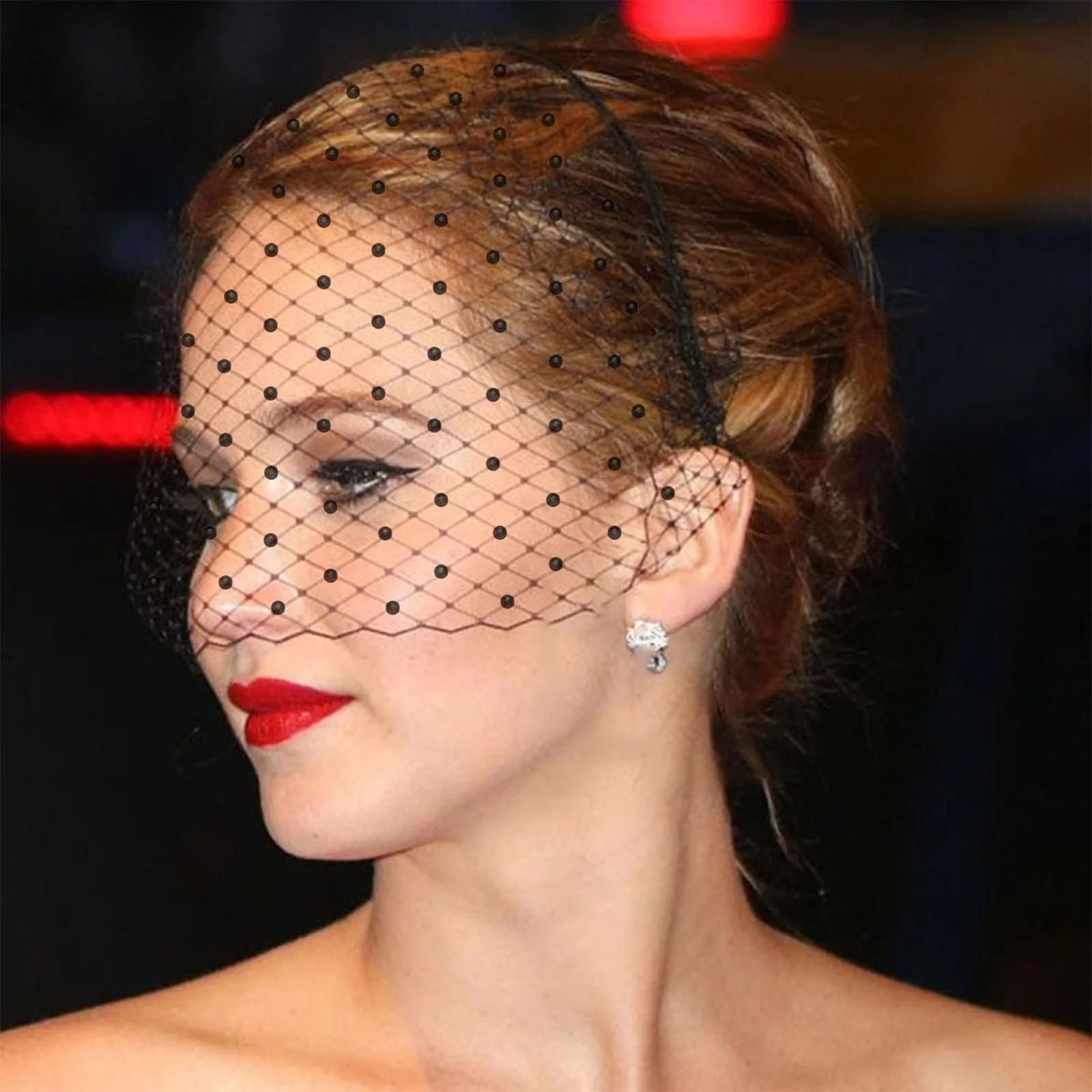 Обруч Fascinator Вуаль Сетка, фото №5