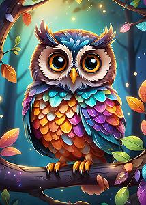 Пазл Cute Owl 1000 елементів 70 x 50 см - Фото 1