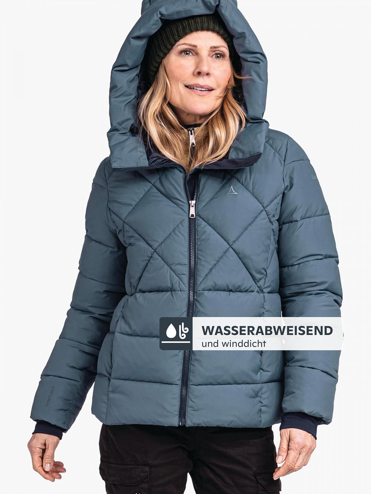 Куртка Schöffel Damen Ins Jacket Boston L, теплая зимняя куртка из переработанных материалов, легкая стеганая куртка с капюшоном, ветронепроницаемая и водоотталкивающая, фото №5