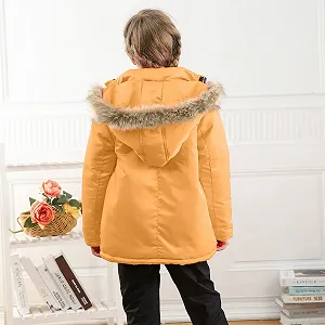 Пальто зимове для хлопчиків з капюшоном, кишенями, вітрозахисне, тепле synthetic.ua - Фото 1