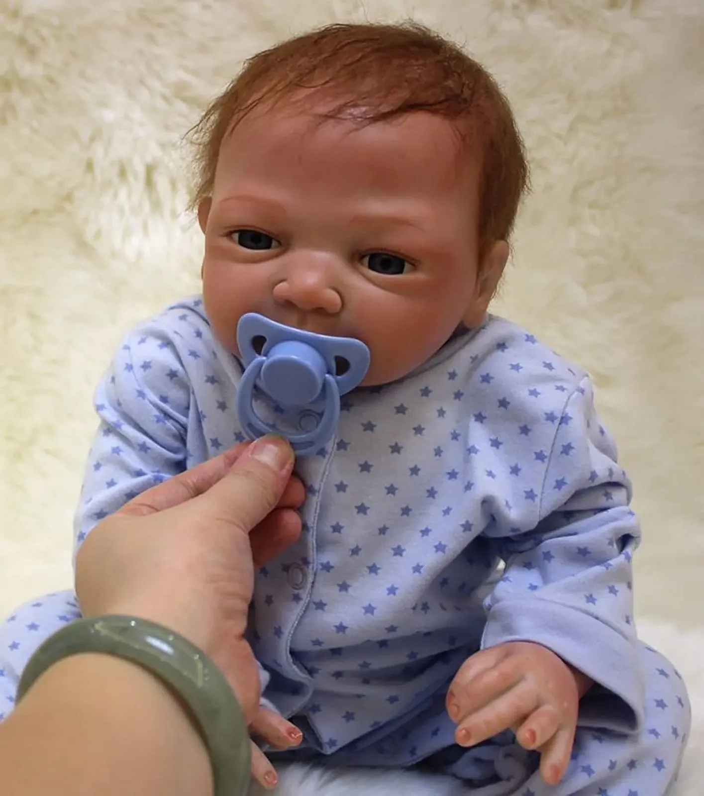 Кукла ZIYIUI Reborn Realistic Boy 20 дюймов 50 см Мягкий силиконовый винил Полное тело Реалистичный, фото №1