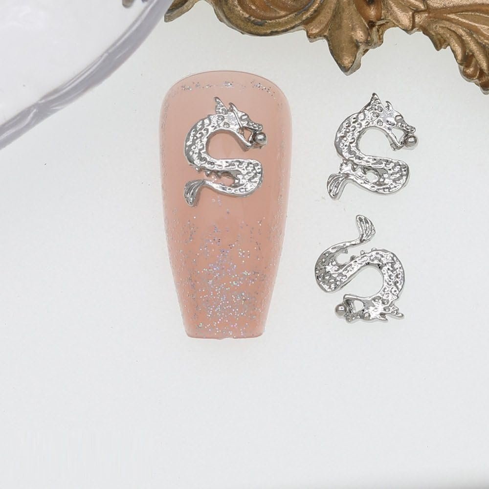 Підвіски для нігтів Прикраси для нігтів qbodp, 90 шт, 3 кольори, Підвіски китайський дракон, фото №6 Підвіски для нігтів Прикраси для нігтів qbodp, 90 шт, 3 кольори, Підвіски китайський дракон, фото №6