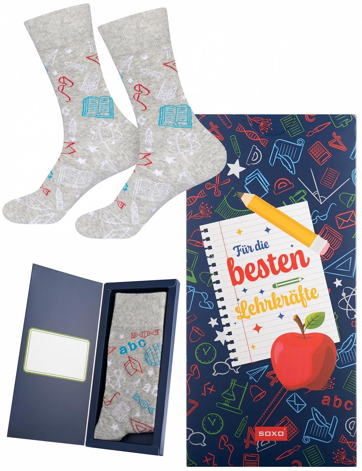 Носки Soxo Teacher Женские Мужские Хлопковые Длинные 2 Размера, фото №1