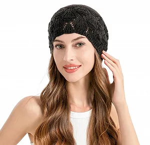 Летняя вязаная крючком шапка ZLYC в стиле винтаж synthetic.ua - Фото 1