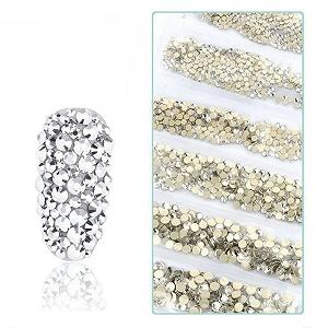 Стразы Без HotFix Стекло Pixie SS3-SS12 1440 штук Кристалл AB Прозрачный - Фото 1