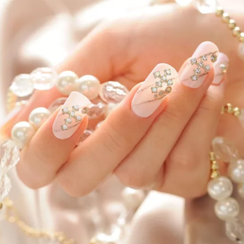 Стрази для нігтів Хрест Цинковий сплав 6 кольорів, фото №5