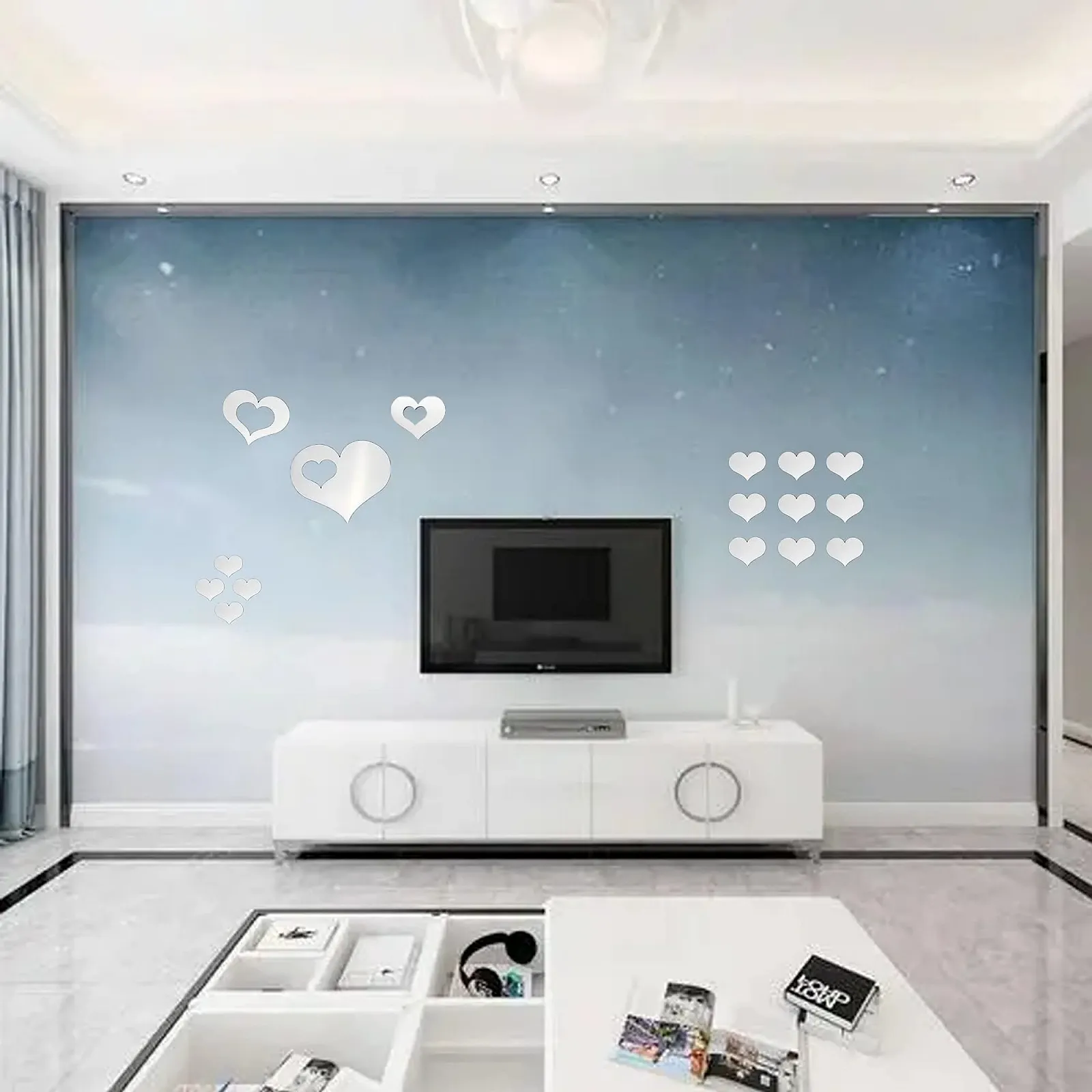 Набір наклейок на стіну 16 шт Acrylic Mirror Effect, фото №3 Набір наклейок на стіну 16 шт Acrylic Mirror Effect, фото №3