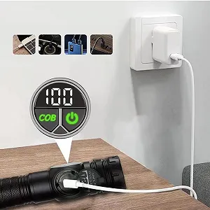 Ручний ліхтар G
és
erique Багатофункціональний Міцний ліхтарик з ремінцем на зап'ясті Довгий час роботи акумулятора для роботи, намету, походів, кемпінгу, полювання, риболовлі на відкритому повітрі та використання synthetic.ua - Фото 1