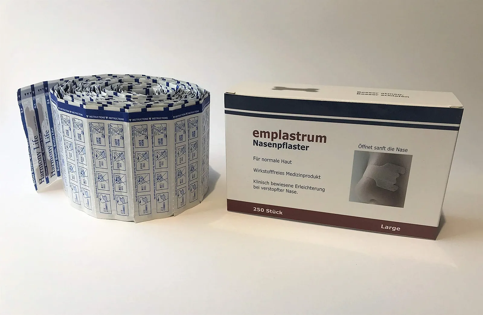 Пластирі на ніс Premium середні + великі для полегшення дихання під час сну та занять спортом, смужки від хропіння, фото №2