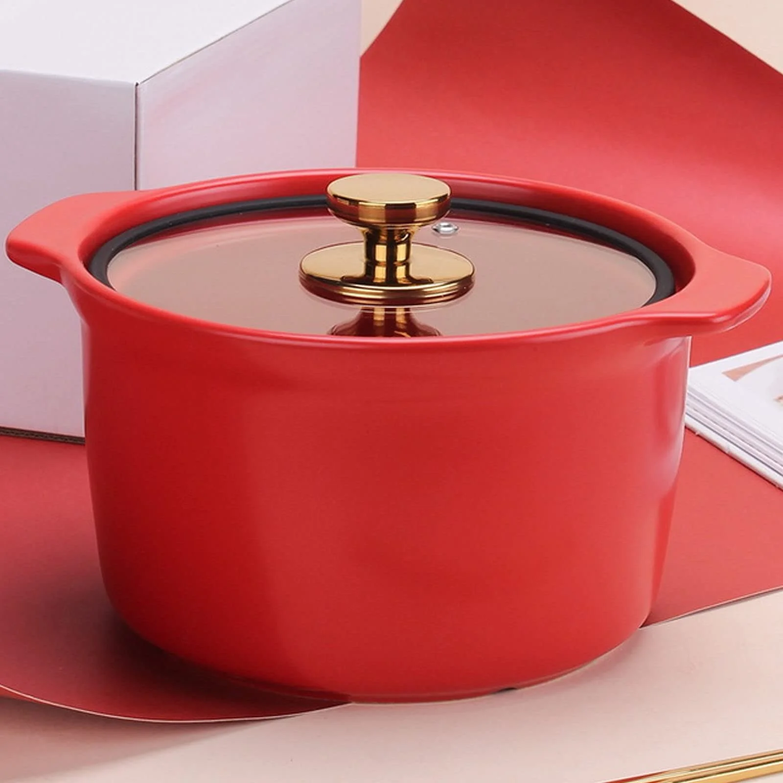 Кастрюля GreenA керамическая 3,5л с крышкой, фото №6 Кастрюля GreenA керамическая 3,5л с крышкой, фото №6