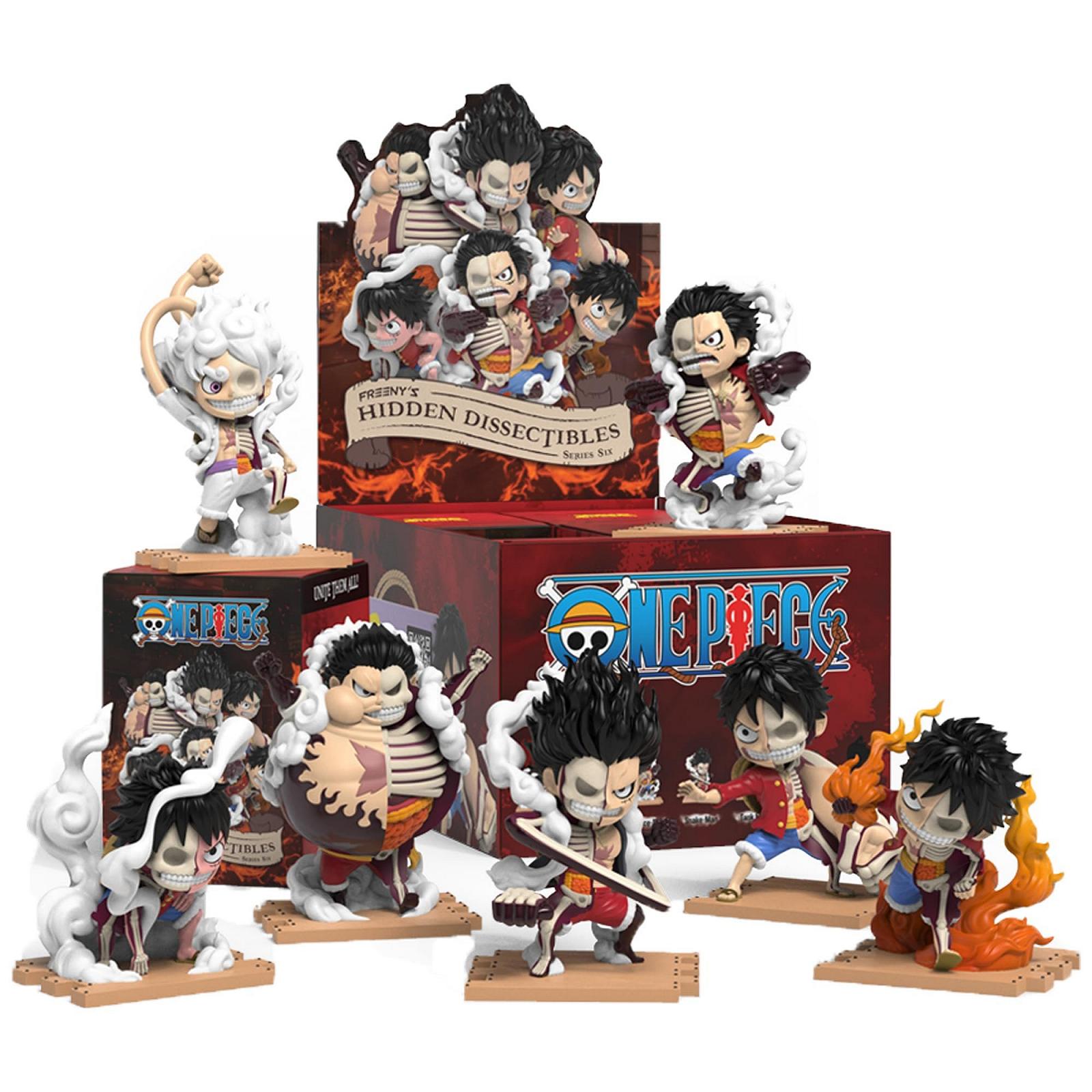 Фигурка Mighty Jaxx Freeny's Hidden Dissectibles: One Piece Series 6 (Luffy Gears) | Сюрпризный бокс с коллекционными фигурками | Контейнер с 6 персонажами, фото №1