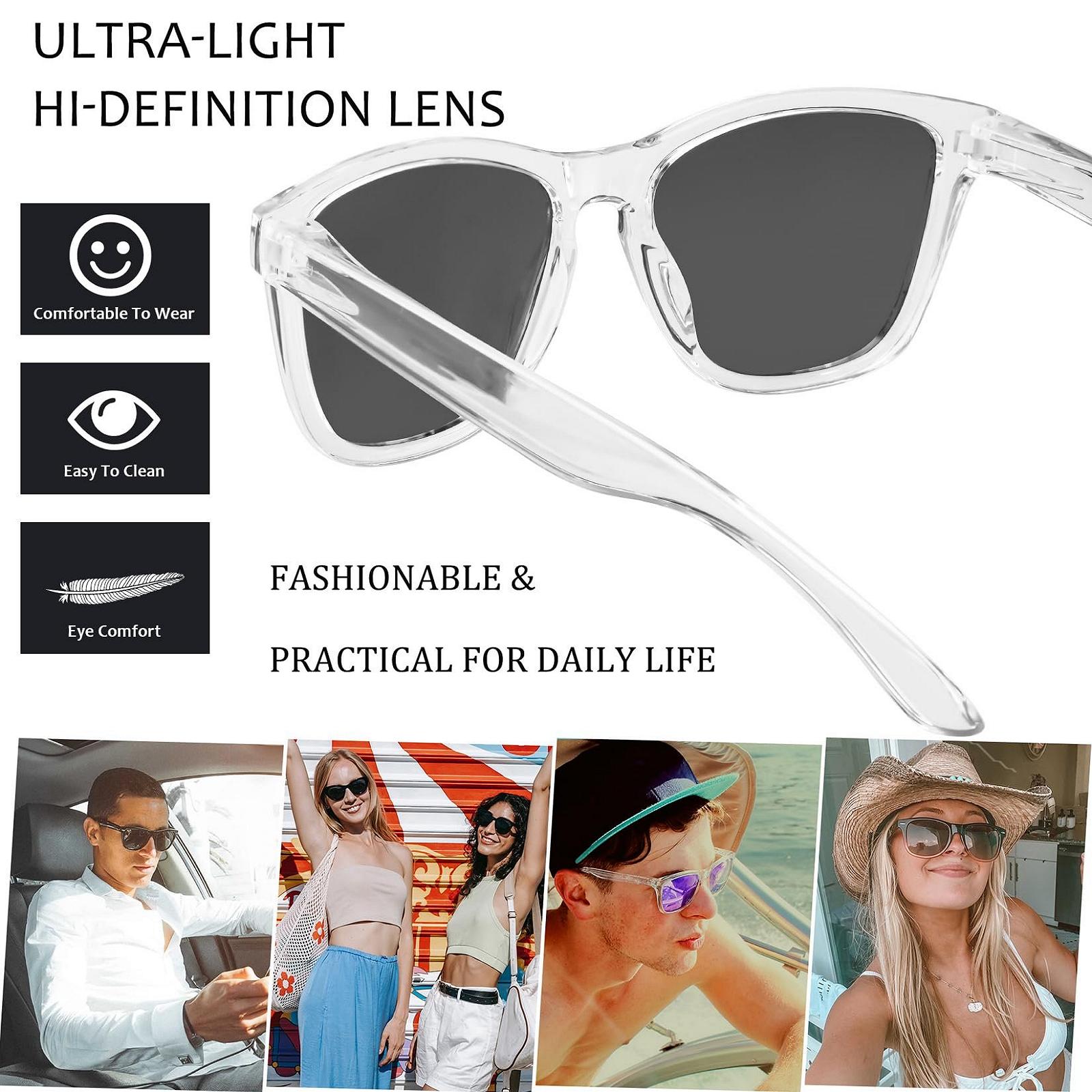 Сонцезахисні окуляри Прямокутні Joopin Поляризовані Класичні Ретро UV400 Унісекс, фото №5 Сонцезахисні окуляри Прямокутні Joopin Поляризовані Класичні Ретро UV400 Унісекс, фото №5