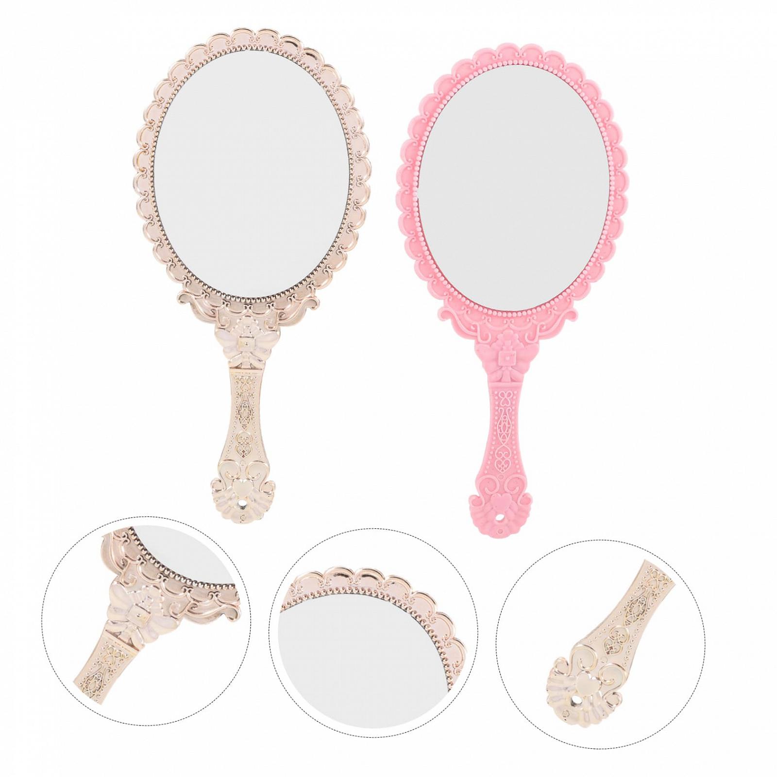 Дзеркало Angoily Портативний Пластиковий Міні з мереживом для макіяжу 4 шт. квітковий, фото №5 Дзеркало Angoily Портативний Пластиковий Міні з мереживом для макіяжу 4 шт. квітковий, фото №5