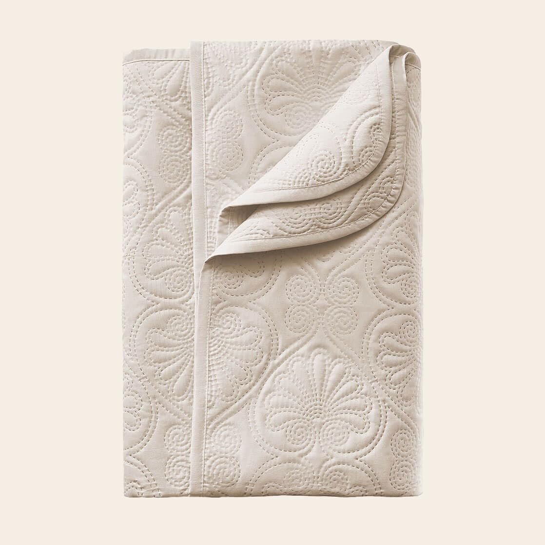 Покривало ROOM99 Leila Елегантний кремовий 240 x 260 см, фото №3 Покривало ROOM99 Leila Елегантний кремовий 240 x 260 см, фото №3