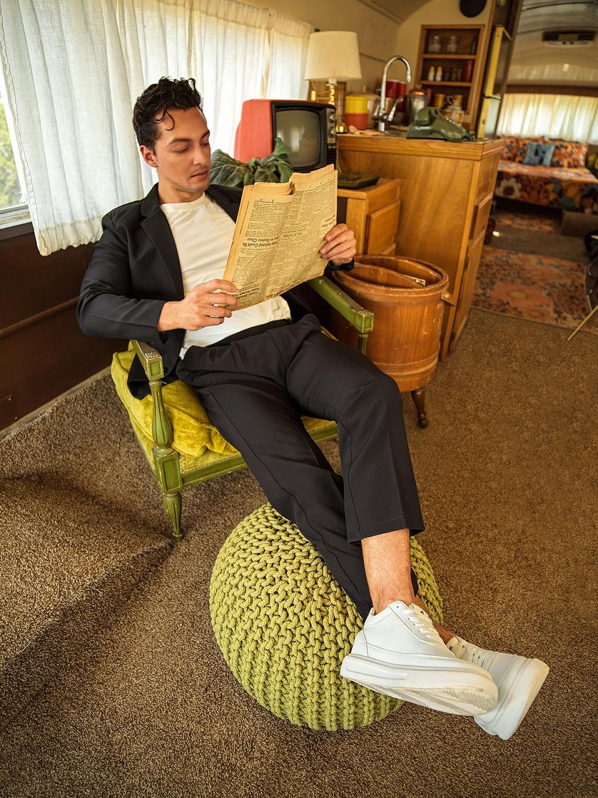 Чоловічі Кросівки CALTO На Підвищеній Підошві Спортивні В'язані 2.8", фото №9 Чоловічі Кросівки CALTO На Підвищеній Підошві Спортивні В'язані 2.8", фото №9