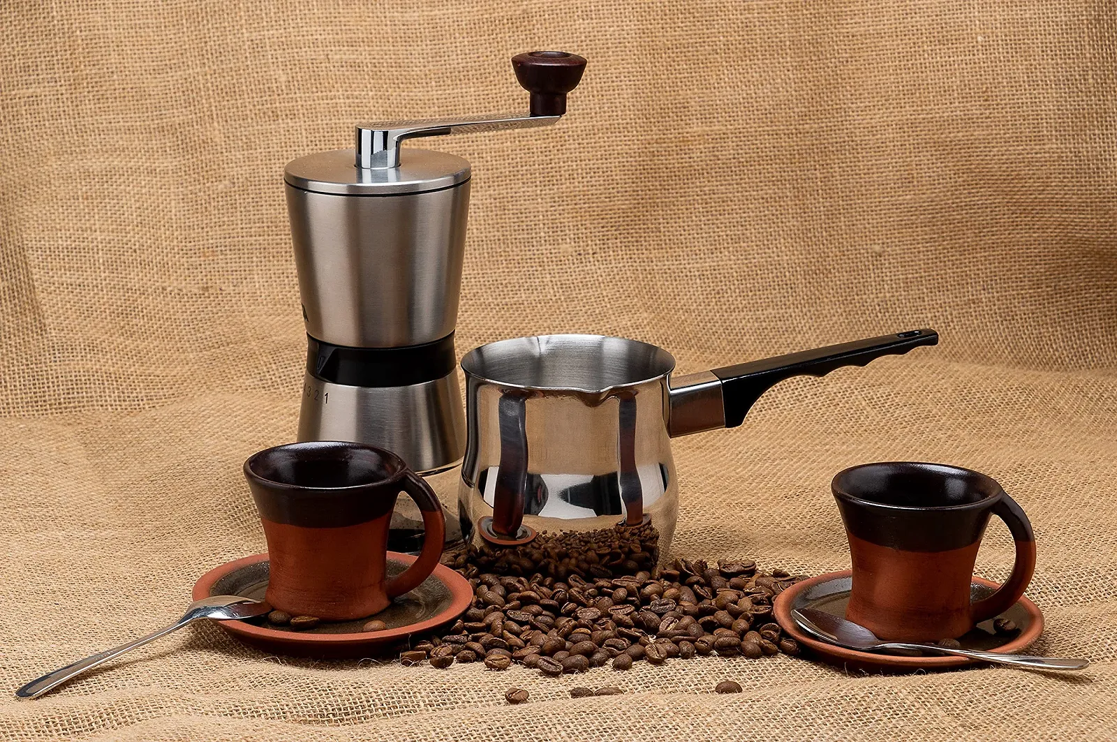 Турка Ilsa 500 мл Turka Cezva Ibrik Cezve Нержавіюча сталь для індукційних плит з двома носиками, фото №6