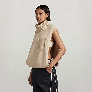 Женский свитер G-Star RAW Knitted Top Open Side Turtle Neck - XL synthetic.ua - Фото 1