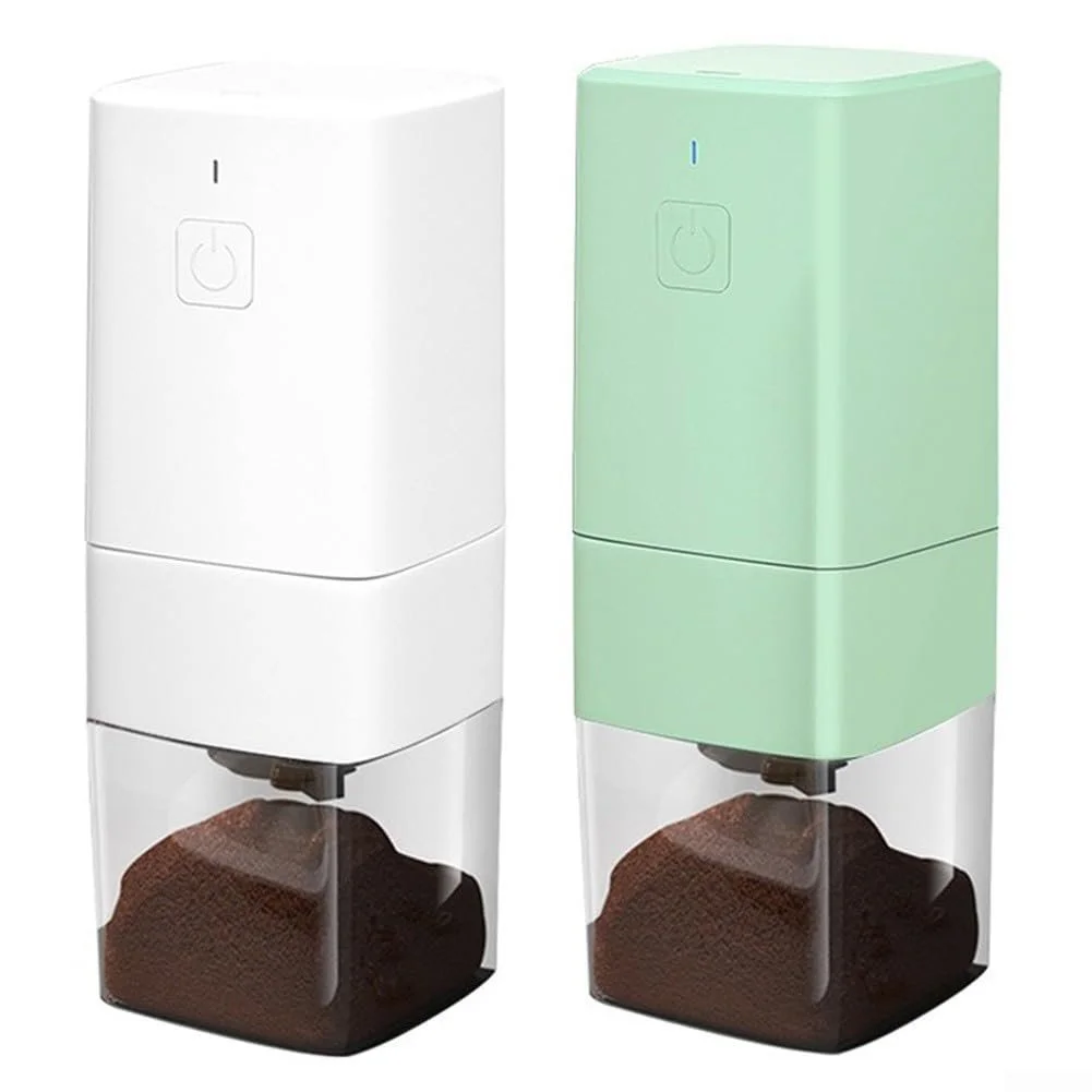 Електрична кавомолка Компактна, USB зарядка, регульована товщина помелу, рівномірний помел Білий, фото №9