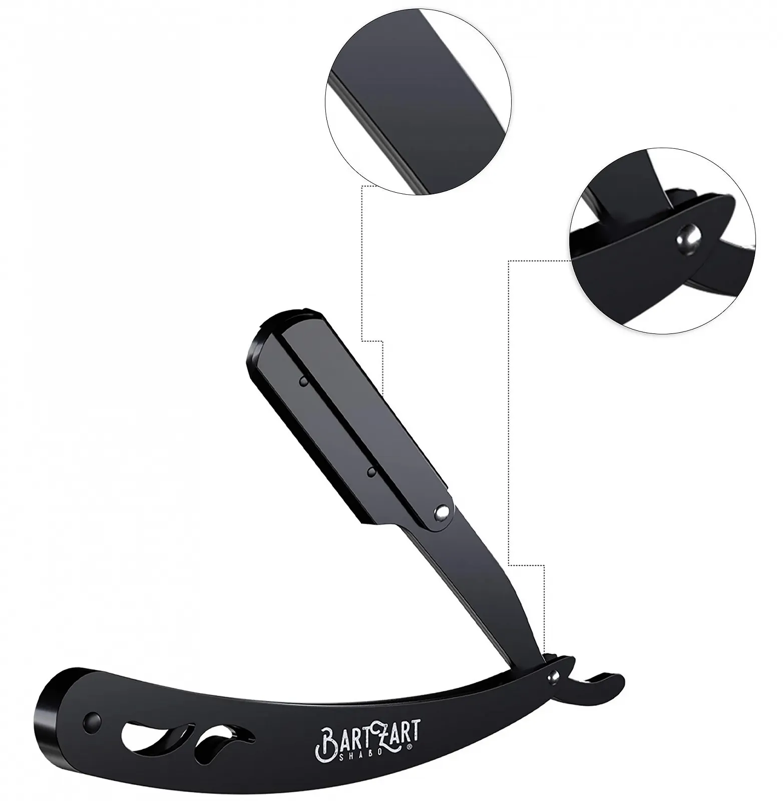 Опасная бритва BartZart Barber Tools со сменными лезвиями, фото №6 Опасная бритва BartZart Barber Tools со сменными лезвиями, фото №6