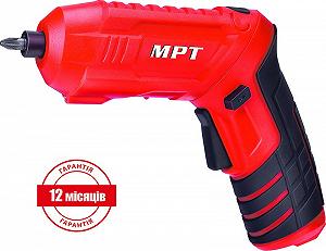 Викрутка акумуляторна поворотна MPT 4 В Li-ion 1.5 Аг 250 об/хв 3.5 Нм реверс USB аксесуари 20 шт MCSD4006.2 - Фото 1