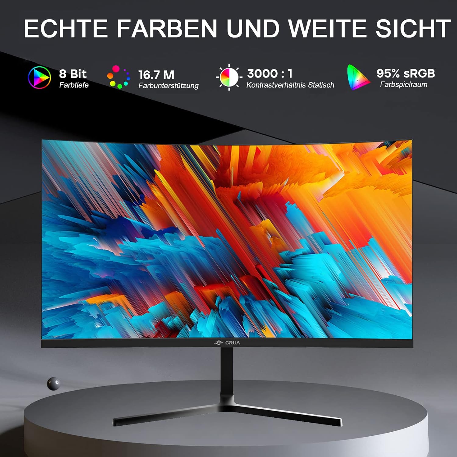 Монітор 24" CRUA ‎CR240HD Full HD VA 180 Гц, фото №2