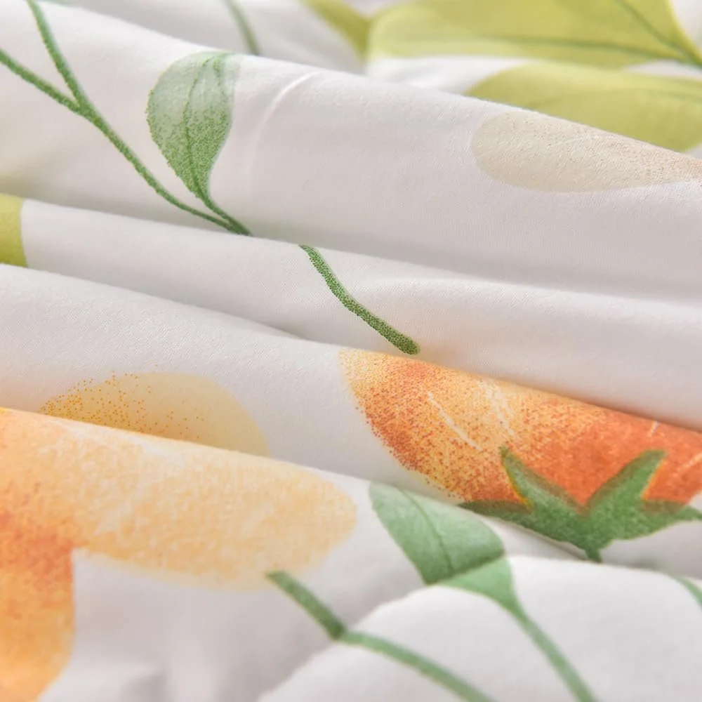 Покривало Chickwin 150 x 200 см стьобане зелене трава квіти, фото №6