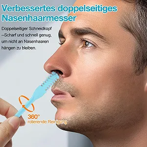 Тример Mucek 25 шт 2024 Різак для носового волосся 2-в-1 Двосторонній 360° Обертовий 5 кольорів synthetic.ua - Фото 1